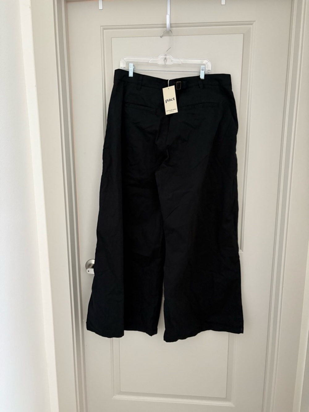 Pact Wide Leg Organic Cotton Pants Size XL NWT - Picture 2 of 5